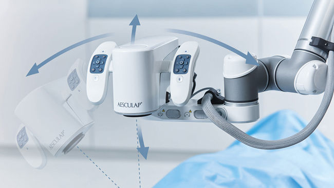 Platforma roboticky asistovaného digitálneho chirurgického mikroskopu Aesculap Aeos®